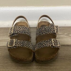 Wonder Nation Tan and Black Kids Sandals